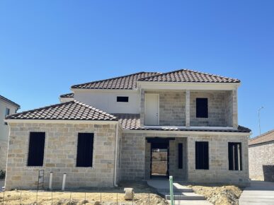 A new home is being built in texas.