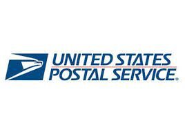 The united states postal service logo.
